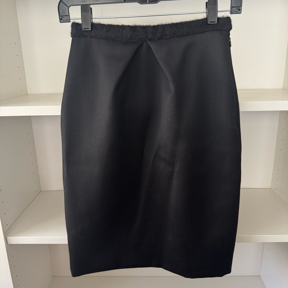 RODARTE Black Wool Pencil Skirt - Picture 2 of 8